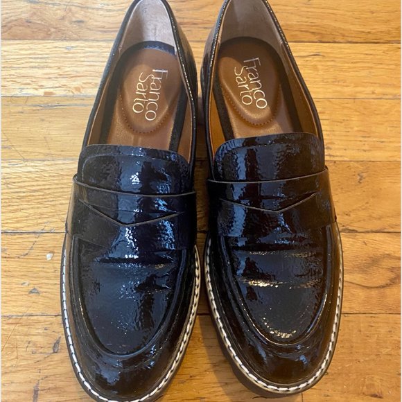 Black Platform Penny Loafers - Picture 5 of 6